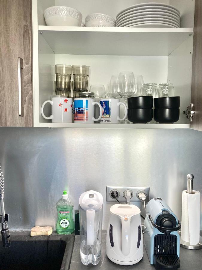 Nice West Cosy Flat Balcony, Near Airport, Train, Beach, Public Transport, Supermarket, Comfortable And Well Equipped Apartment Luaran gambar